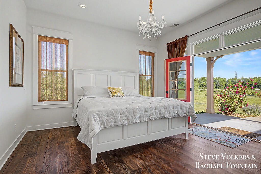 A light-filled bedroom suite